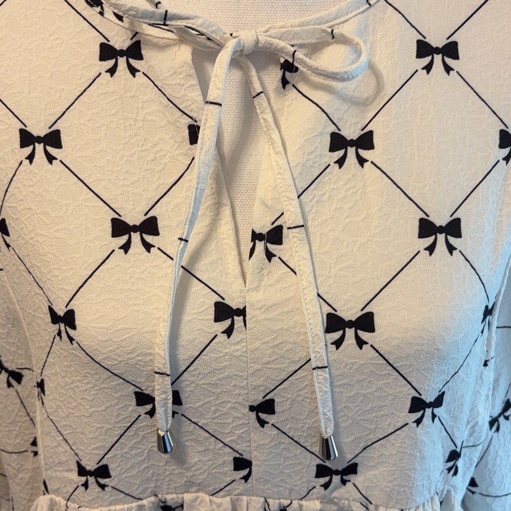 New With Tags…Boutique Textured Bow Dress…Size XL - Picture 4 of 8